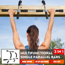 Portable Horizontal Bar Indoor Fitness Workout Bar Chin-Up Pull-Up Bar Upper Body Adjustable Multifunctional Exercise Equipment