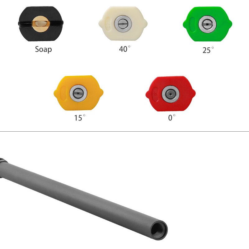 Pressure Washer Wand Extension Pole Replacement Lance,Quick Connect 4000 PSI with 5 Water Nozzles