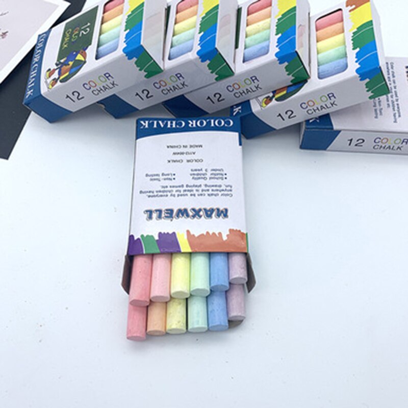 -240PCS Dustless Teacher Colour Chalk Pen Drawing Chalks for Blackboard Stationary Office School Supplies
