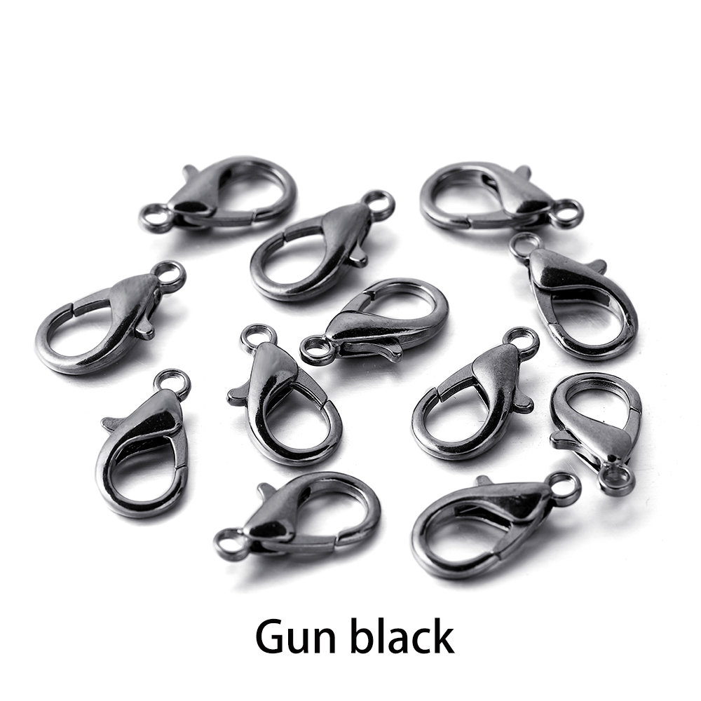 100 teile/los Metall Karabiner für Armbänder Halsketten Haken Kette Verschluss Zubehör für DIY Schmuck Machen Erkenntnisse