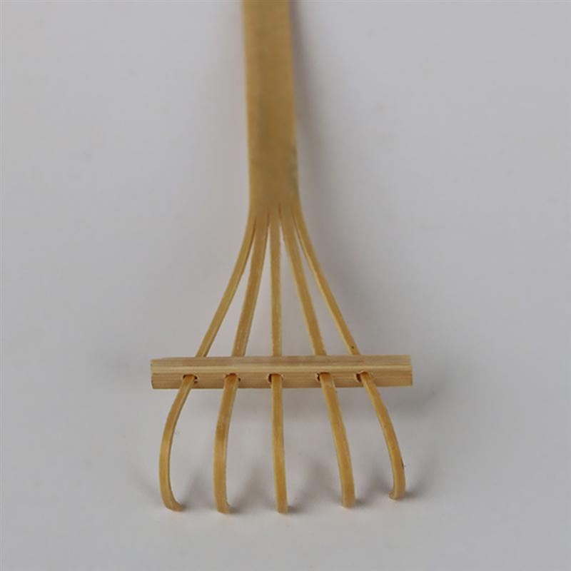 2pcs Durable Delicate Mini Garden Rake Mini Bamboo Rake Zen Garden Rake