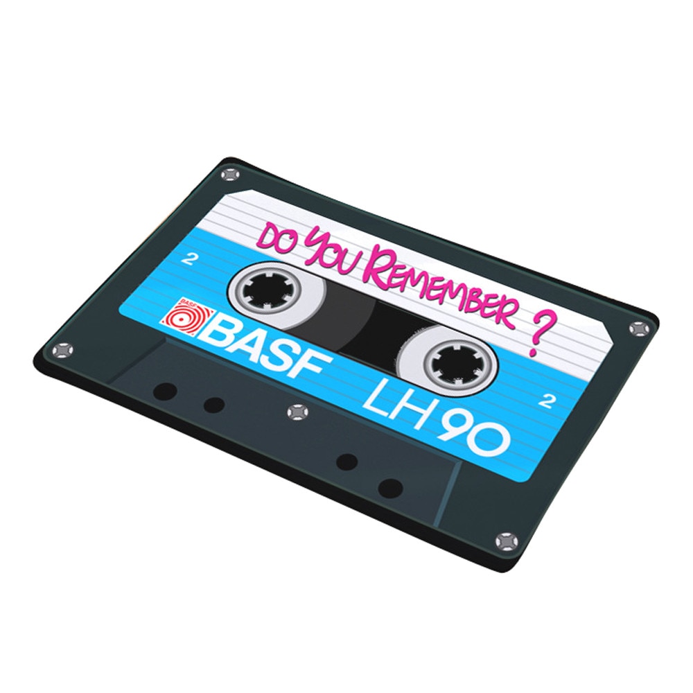 Non Slip Door Mat Flannel Vintage Cassette Tape Indoor Doormat Door Floor Mats Carpet Rugs Decor Porch Doormat Tapete 20JAN23