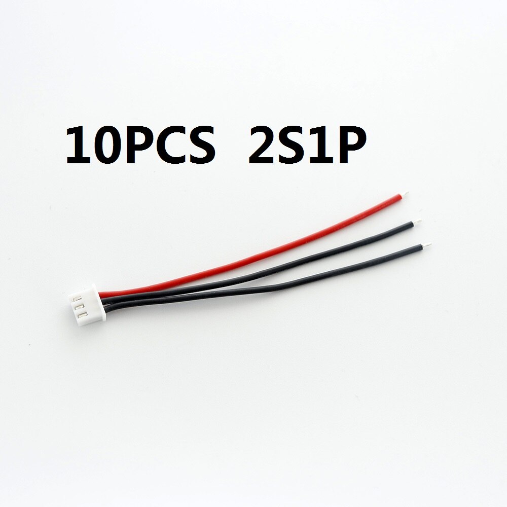 10 sztuk/partia 2s 3s 4s 5s 6s LiPo akumulator balans ładowarka wtyczka linia/przewód/złącze 22AWG 100mm JST-XH2.54 kabel balansujący do zabawek RC: WHITE