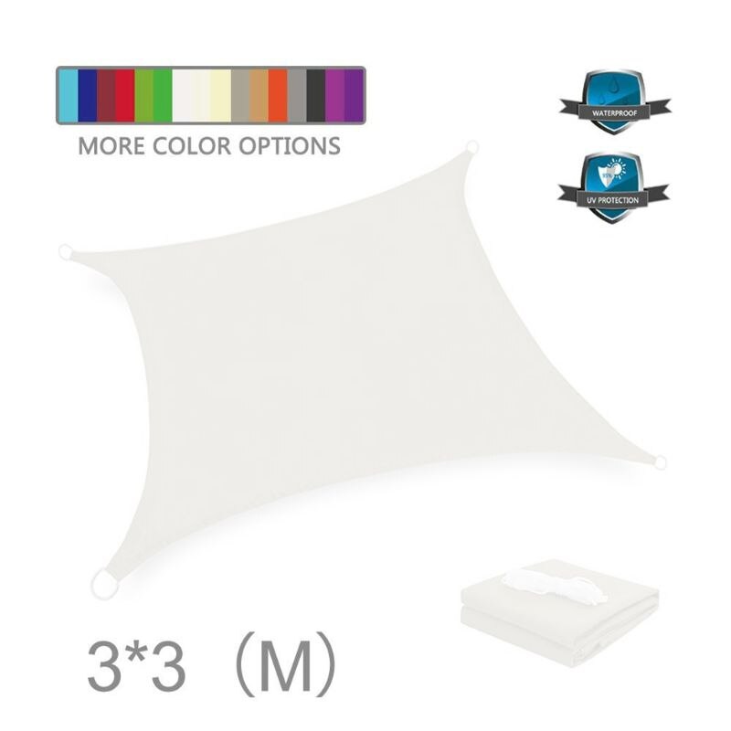 Buitenzonwering, waterdichte zonwering, polyester zonnescherm, bescherming, luifel, tuin, terras, zwembad, schaduwdoek: B 3