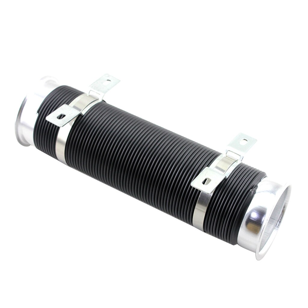 Air Intake Hose Tube Intake Duct Replaces, 3 Inch (76mm) Adjustable Flexible Car Turbo Cold Air Intake System Hose Pip: Silver