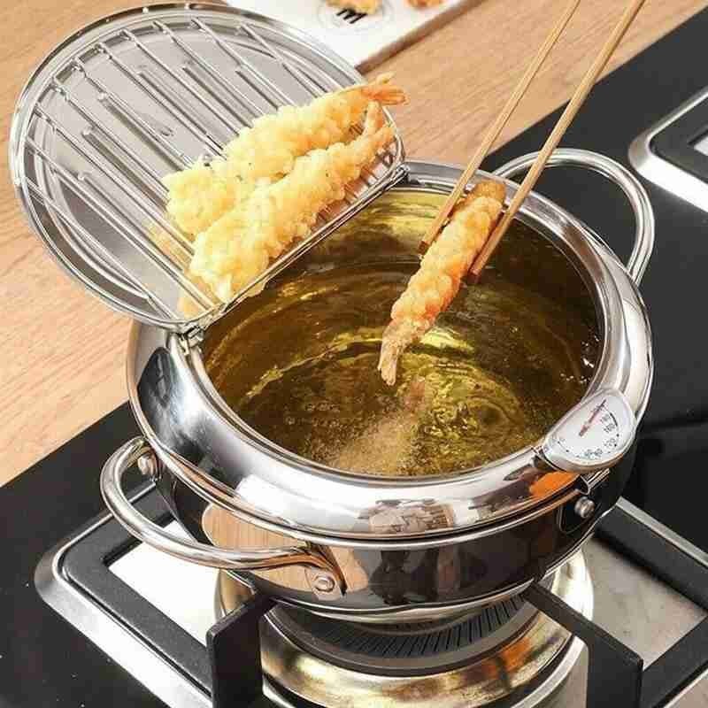Kjøkken frityrgryte termometre tempura stekepanne kokekar kokekar stekte verktøy temperaturkontroll kyllinggryte