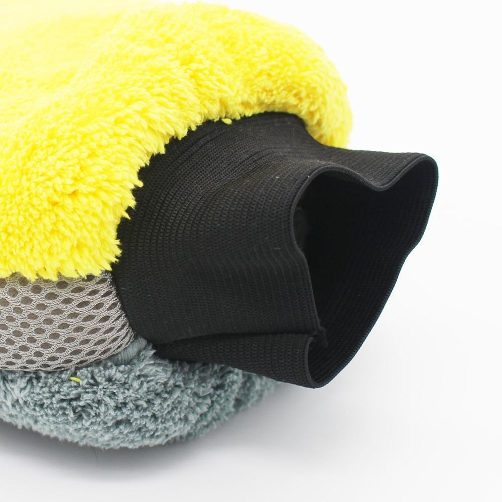 Gant de lavage de voiture doux anti-rayures gant de lavage de voiture épais gant de nettoyage multifonction couleur détail brosse