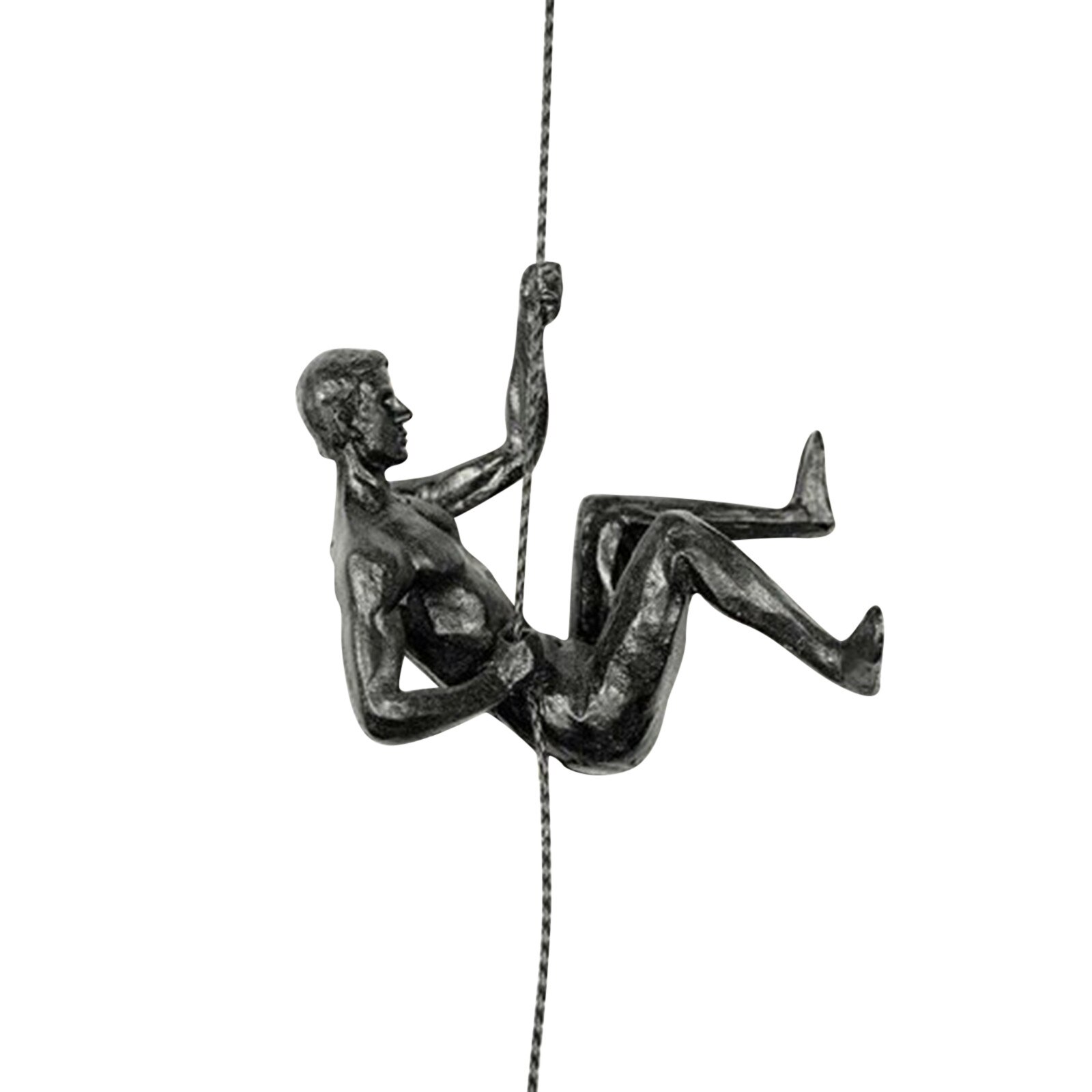 Kreative Klettern Mann Harz Eisen Draht Zauberstab Hängende Dekoration Skulptur Statue Figuren Präsentieren Dekor retro Kreative: E