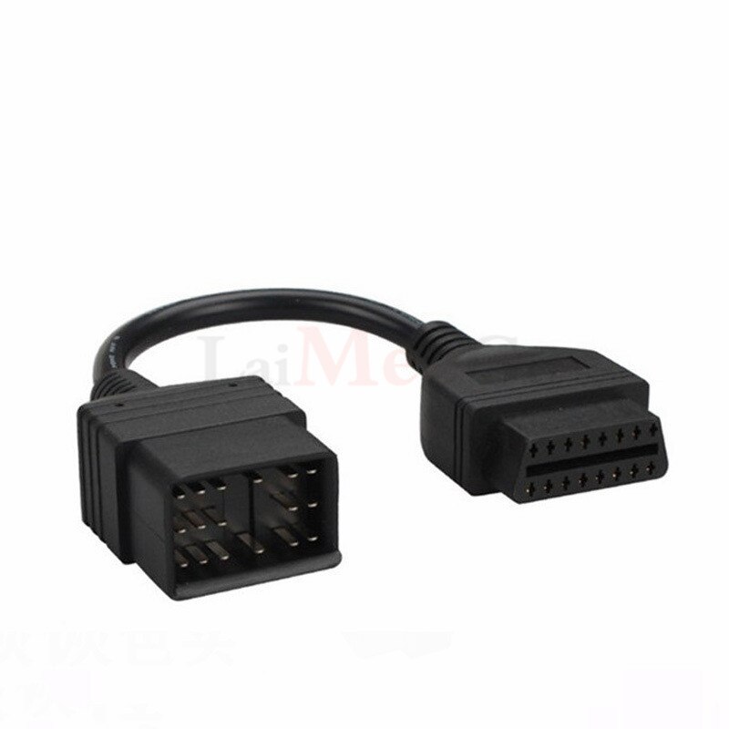 OBD1 Voor Toyota 17Pin Om OBD2 16Pin Vrouwelijke Obd Verlengkabel Connector Auto Diagnose Adapter Voor Toyota 17 pin