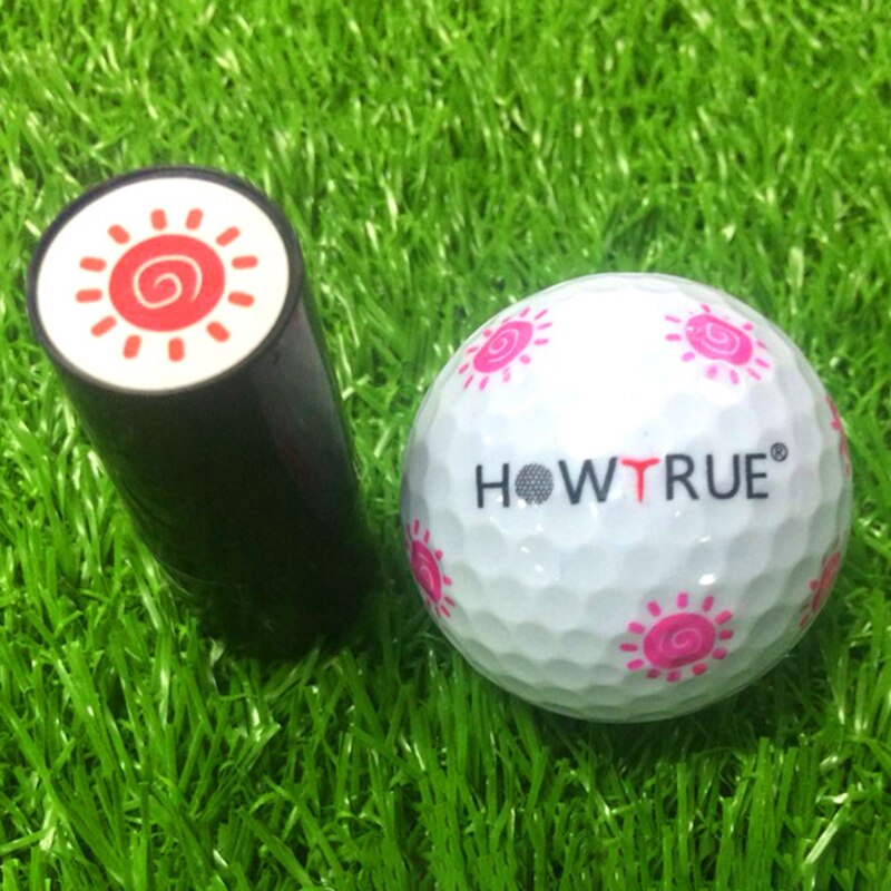 1pcs Golf Ball Stamp Stamper Marker Tool Quick Drying Durable Long Lasting Various Patterns Golf Balls Tools Sports