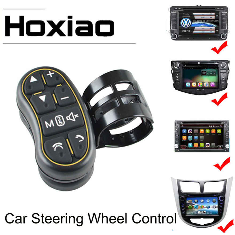 10 Toetsen Auto Stuurbediening Sleutel Draadloze Afstandsbediening Toepasselijk Universele Auto Navigatie Dvd Steering Control Knop