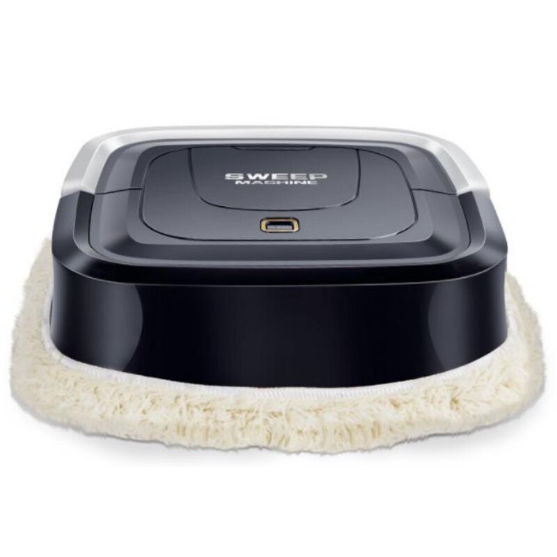 Automatic Smart Robot Vacuum Cleaner Floor Electric Mop Machine er for Home: Black