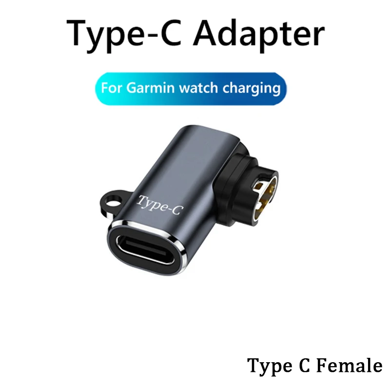 Cable de carga para Garmin Fenix 7 7S 7X 6 6S 6X Forerunner 255 955 945 745 USB tipo C IOS adaptador de cargador cargadores de reloj: Caqui