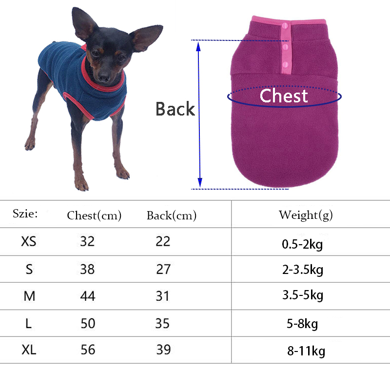 Outono inverno macio filhote de cachorro gatos casaco de lã quente colete para cães pequenos médios roupas chihuahua buldogue francês traje pet colete