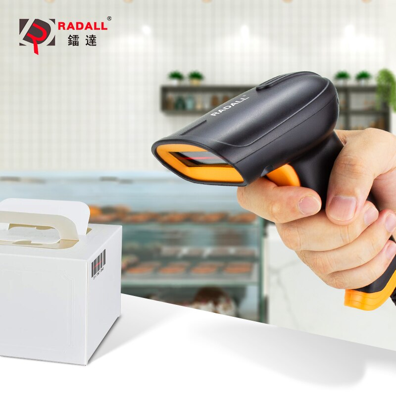 Radall Draadloze Barcode Scanner Wired 1D/2D Qr Code Reader Voor Inventaris Pos Terminal Pc Mac