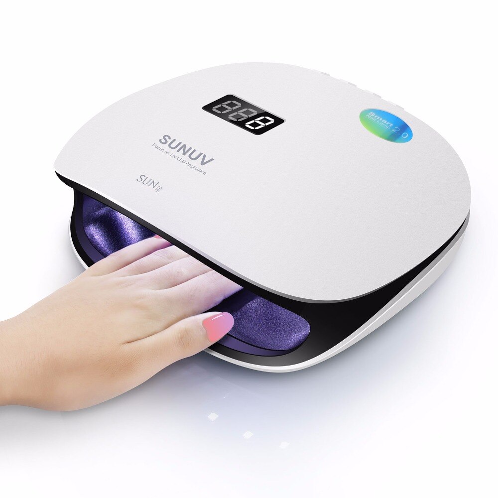Cappucci SUN4 48 w Professionele Smart Fototherapie Machine UV LED Lamp Nagel Droger Manicure Tool Nail Droger Voor Curing