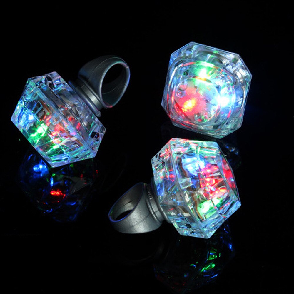 Hiinst LED Halloween Toys Kids 1PCS Light Up 5cm LED Light Up Finger Ring Glow Party Favors Glow Toys Gits for Kids Adults