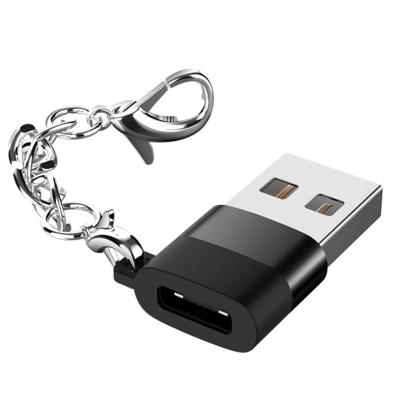 Usb c adapter type c hun til han usb 3.0 konverter adapter med nøglering til bærbar samsung xiaomi huawei usb adapter