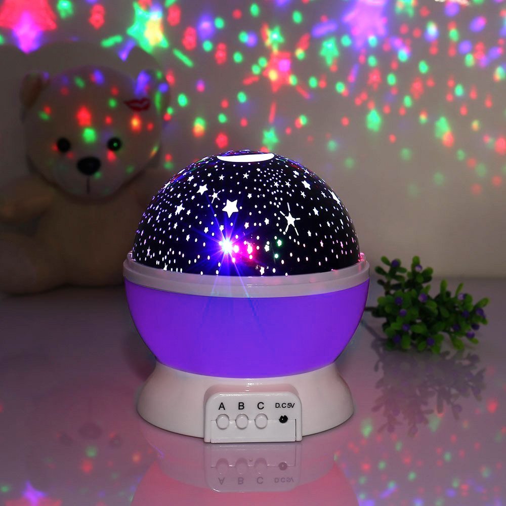 Sterren Sterrenhemel LED Night Verlichting Projector Maan Batterij USB Slaapkamer Party Projectie voor kinderen Nachtlampje