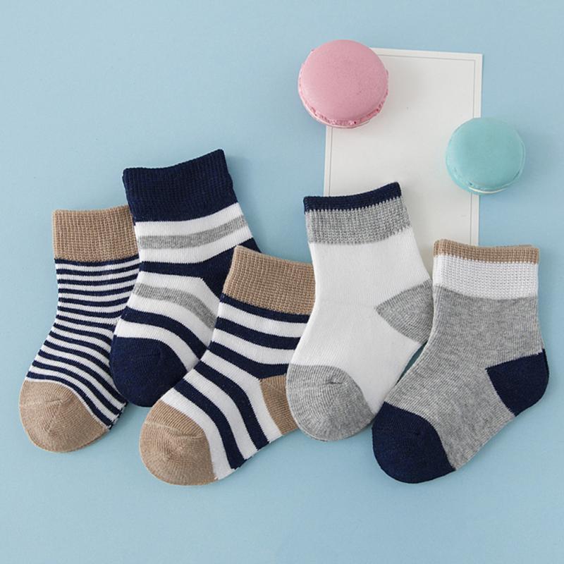 5 paare/paket Herbst Unisex Baby Jungen Socken Kinder Socke Baumwolle Kinder Mädchen Socken 0-6Y