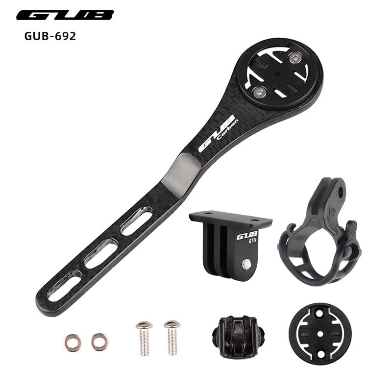 GUB 692 Bicycle Computer Carbon Fiber Stand Road Bar Mount Fits Garmin CATEYE Bryton Stopwatch Light Weight