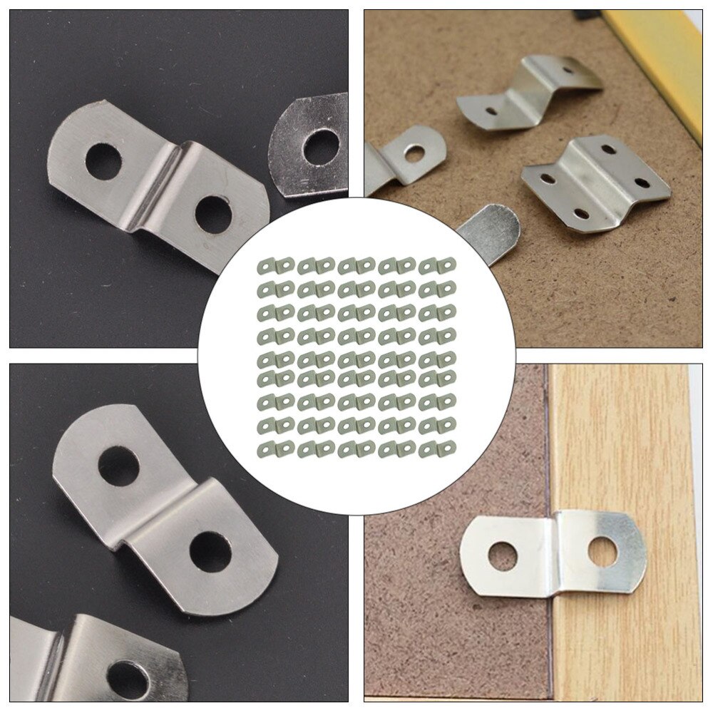 120pcs Trapezoid Table Z Clips Photo Frame and Table Metal Fasteners
