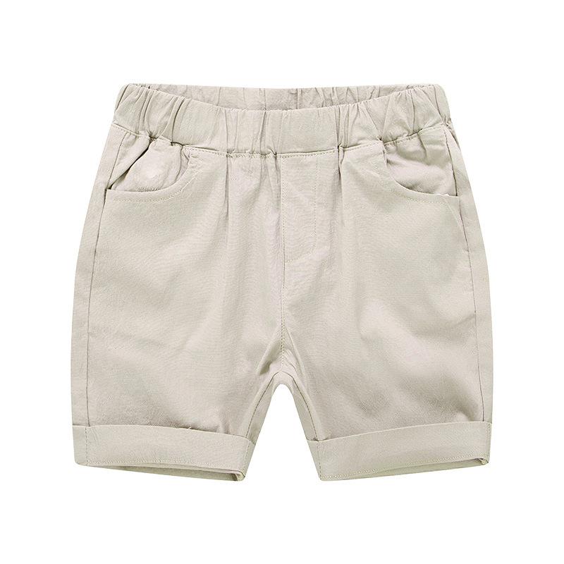 freundlicher Kleidung 2022 Sommer Neue Koreanischen Stil Baby Jungen lässig Mittleren Taille Strand Sport Hosen Taschen Baumwolle kurze Hose Kind