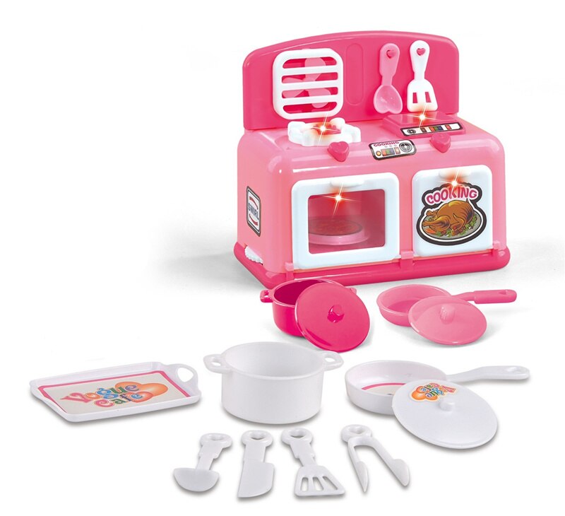 [Funny] Play house toys 4pcs/set Mini Electrical appliances Simulated washing machine Iron Vacuum cleaner Microwave ovetoy toy