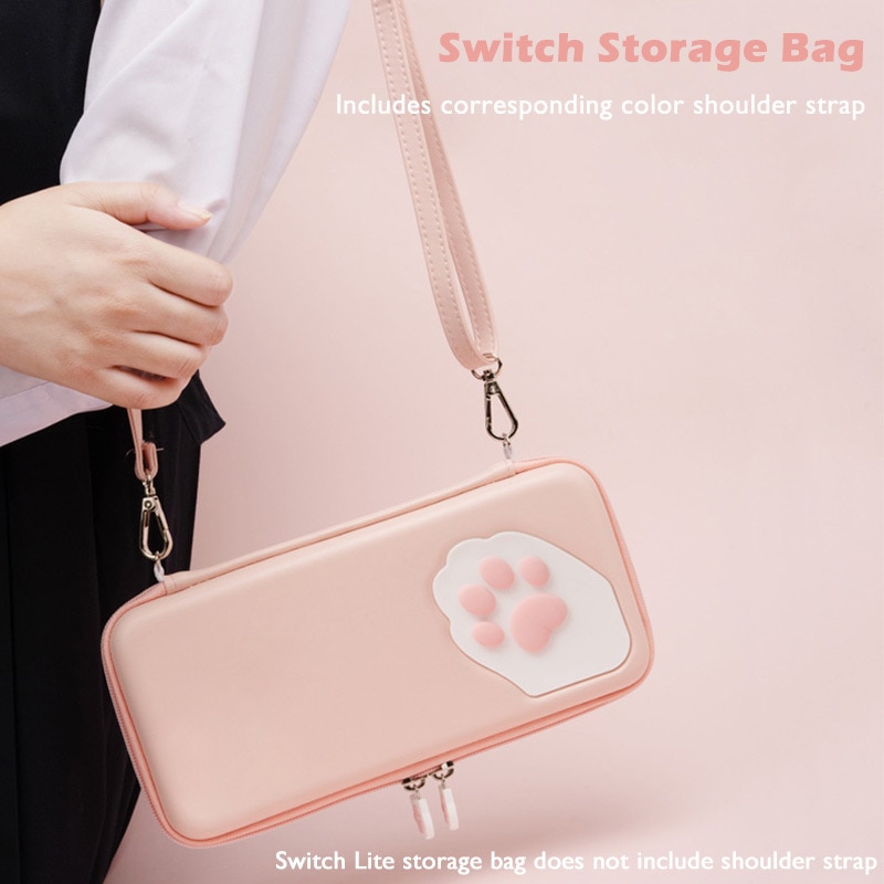 Nintend Switch Case Cat Claw CP Storage Bag NS Silicone Hard Shell Cover Box For Nintendo Switch Lite Game Console Accessories