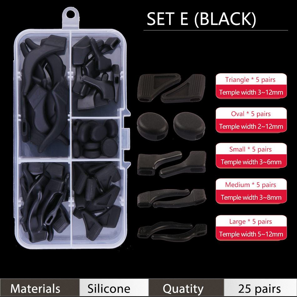 Ear Grip Hooks Anti-slip Holder Glasses Sunglasses Silicone Ear Hook Set For Eyeglasses Eyewear Accessories: Beige