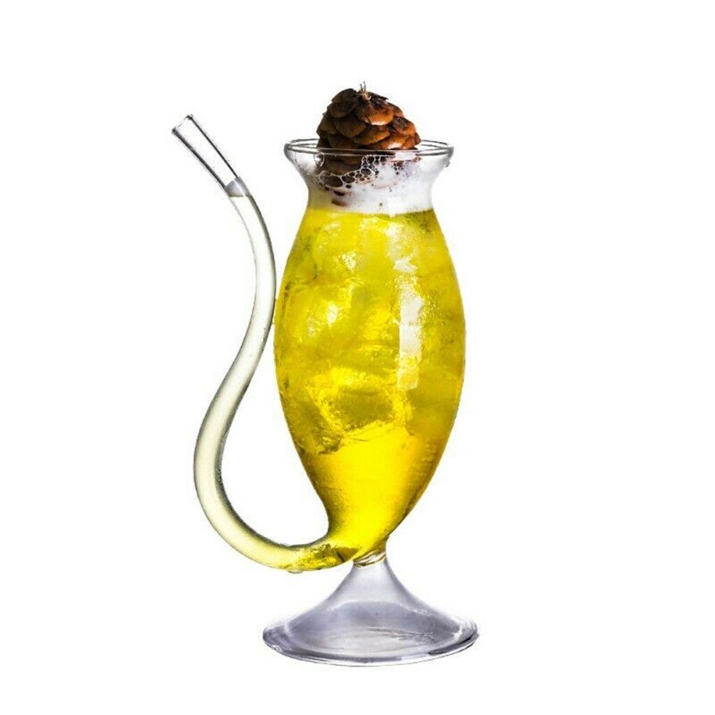 Pipette transparente en verre, verre résistant à la chaleur, pour le vin, le whisky, le lait, le thé et le jus de fruits: 320ml