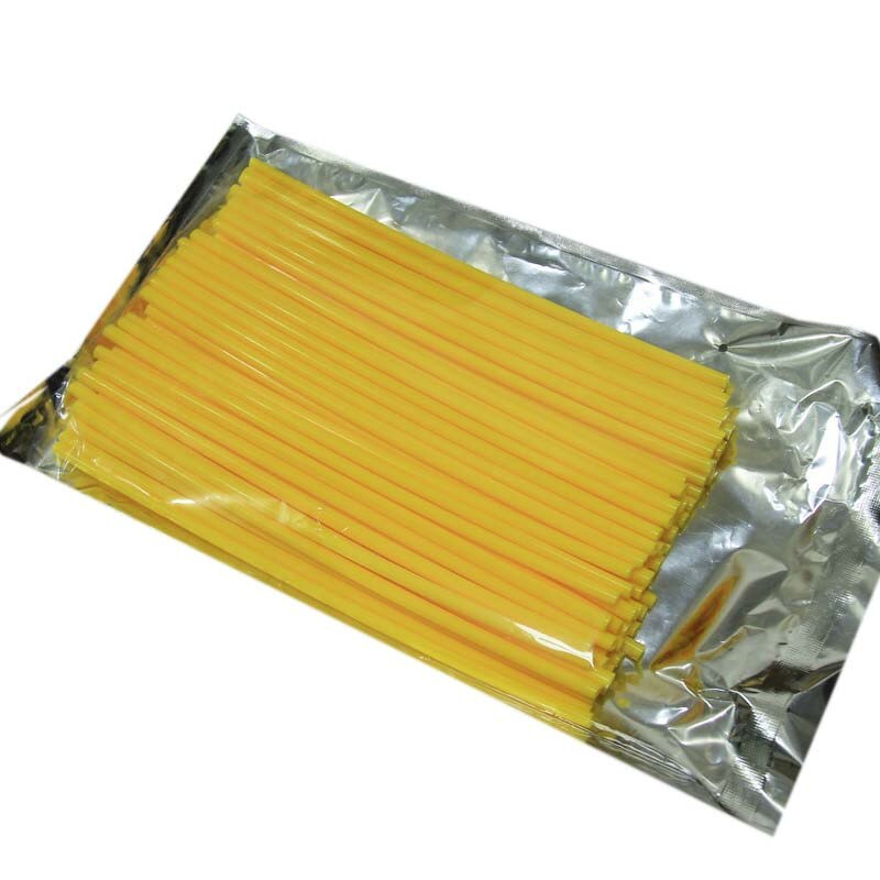 Moto 72Pcs Een Set 24Cm Motocross Dirt Bike Enduro Velg Spoke Lijkwaden Skins Covers Spoke Jassen Voor atv Ktm CRF230 V-Stormen: YELLOW