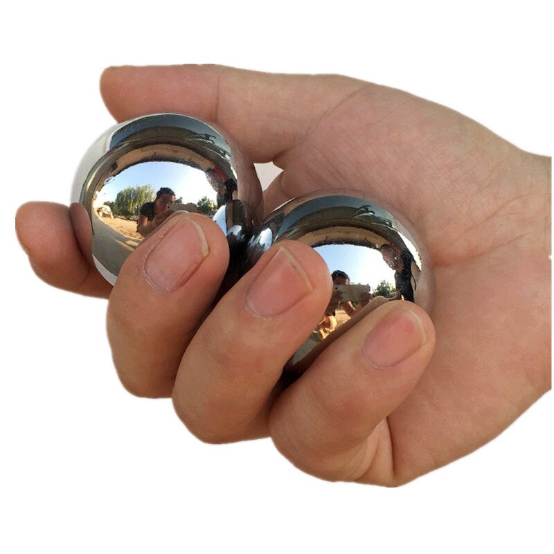 Staal Baoding Effen Hand Draaien Fitness Bal Handbal Acupunt Therapie Gezondheid Bal Midden Aged Hand Vinger Massage Bal