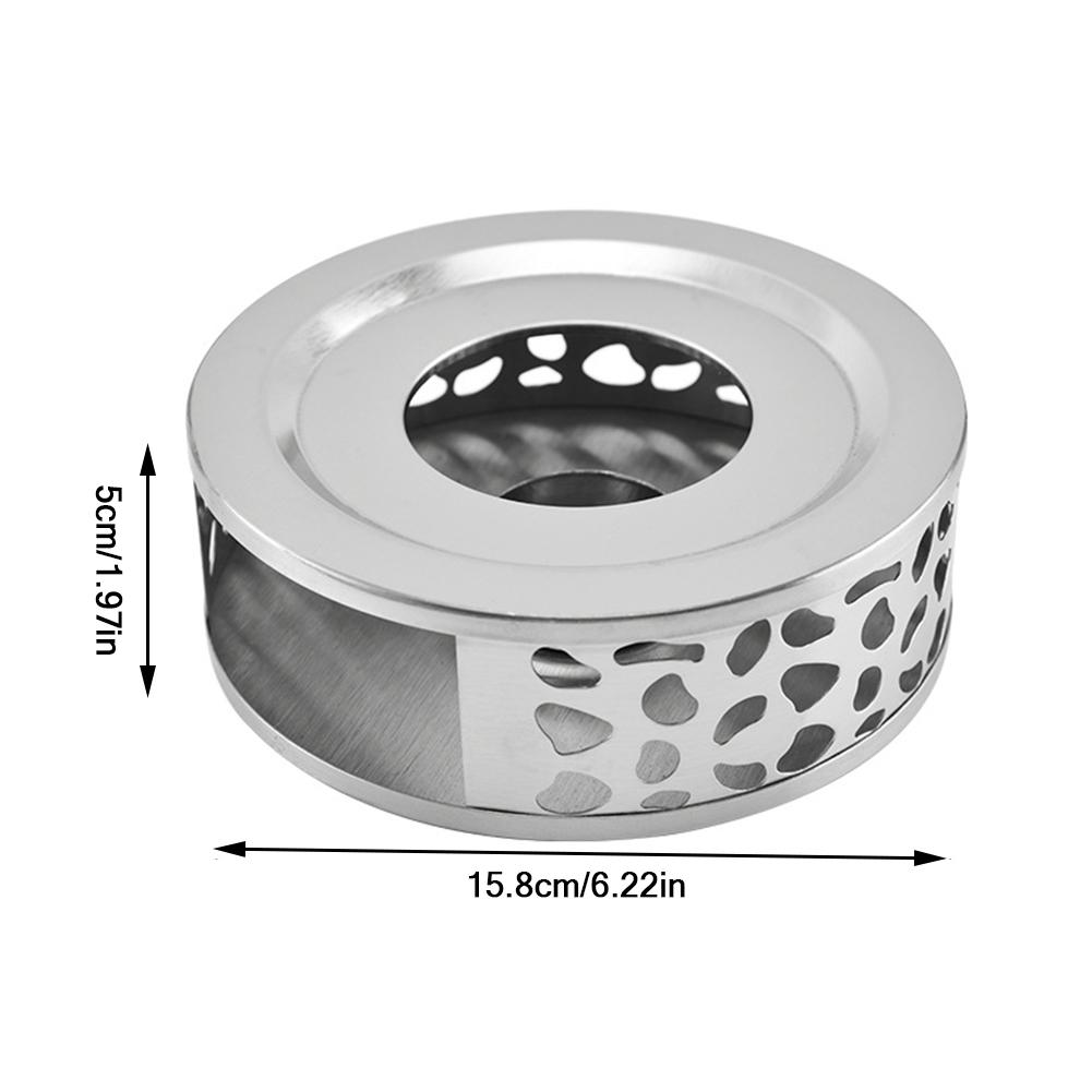 Bärbar tevärmare tehållare i rostfritt stål ljusvärmare teljushållare kaffevärmare värmebas tekannahållare