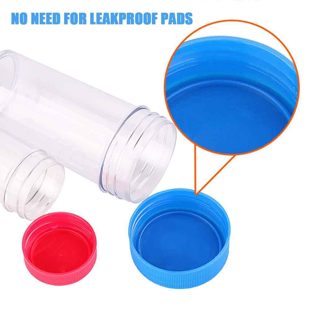 2Pcs/set 200ml+60ml Water Cup with Scale Seal Leak proof Lab Beaker with lid Experiment Jups Safety Transparent Measuring Cups