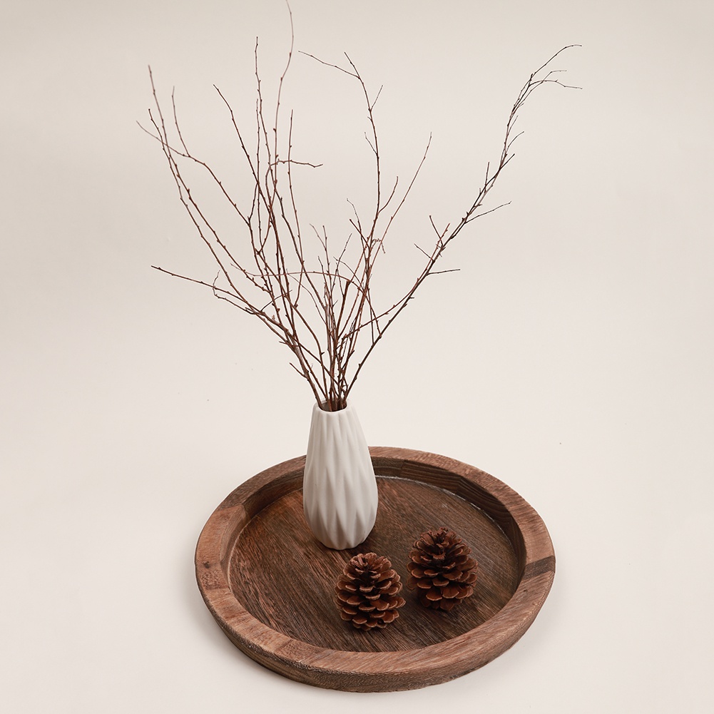 Bandeja multiusos ligera para encimera de cocina de granja, portavelas, bandeja de madera rústica, portavelas, decoración del hogar