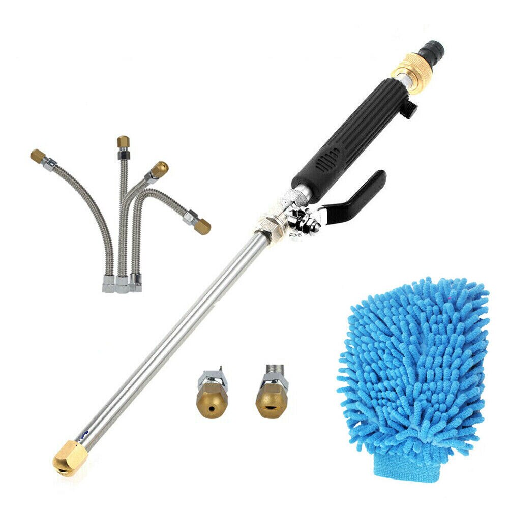 High Pressure Water Guns Metal Handheld Washer Spray Nozzle Wands Attachment Gun Lance Set Car Cleaning Water Pump Gadgets: A1