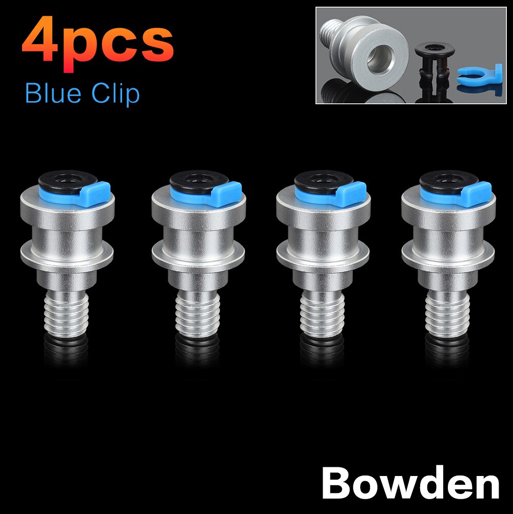 XCR3D V6 Heatsink Hotend Bowden Collet Klem Buis Voor 3D Printer Onderdelen Direct Pneumatische Connectors Koppeling Collet Clips: Blue Clip-4pcs