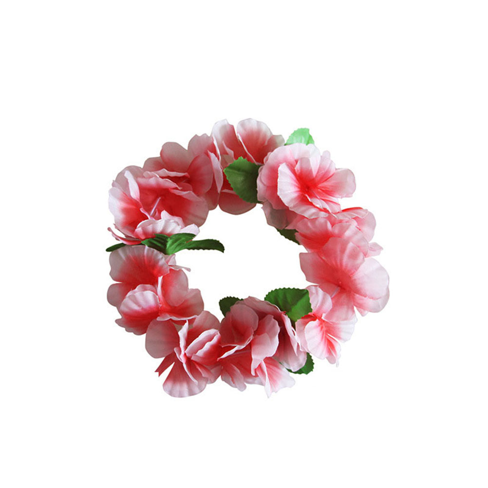 6 uds. De cinta para el cabello con flores, guirnalda de flores, tocado Hawaiano, Luau Tropical, corona decorativa, tocado, suministros para