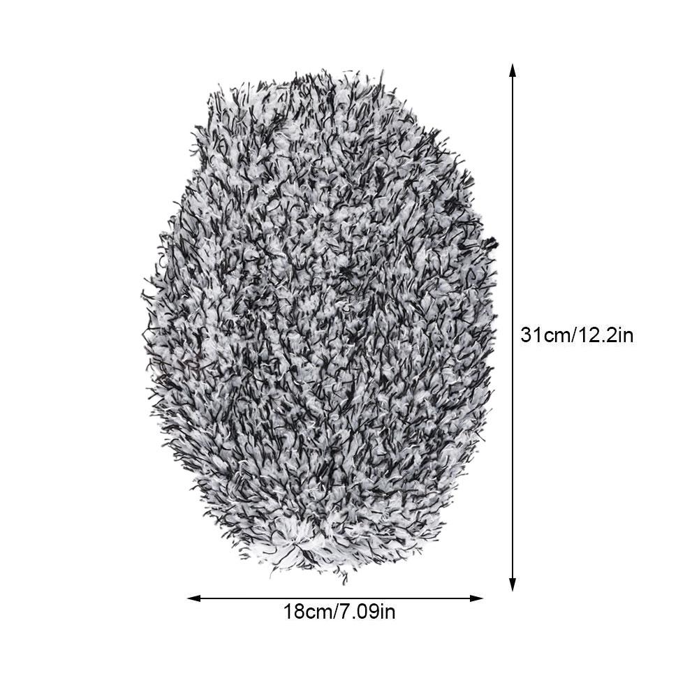 Lange steel waterborstelkop Chenille Cover Mop vervanging auto huishoudelijke schoonmaakmop doek cover voor auto verfraaien borstel cover