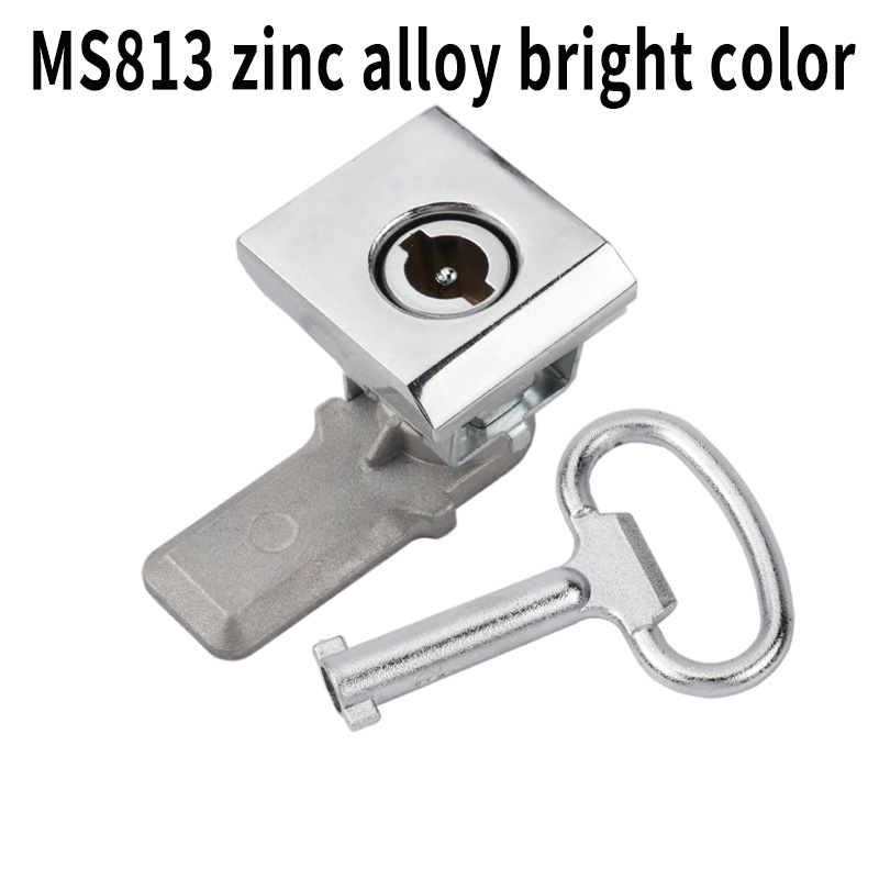 Ms813 firkantet lås tungelås kompression firkantet vingelås kerne switch kabinet ae boks marine heks kabinet lås: Guld