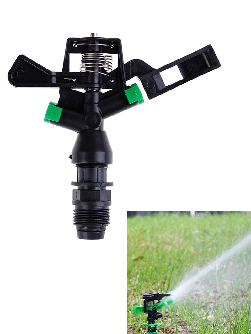 360 Degree Rocker Nozzle Rotating Jet Sprinkler For Yard Garden and Lawn Agriculture Irrigation Sprinkler Head 1/2" Male Thread