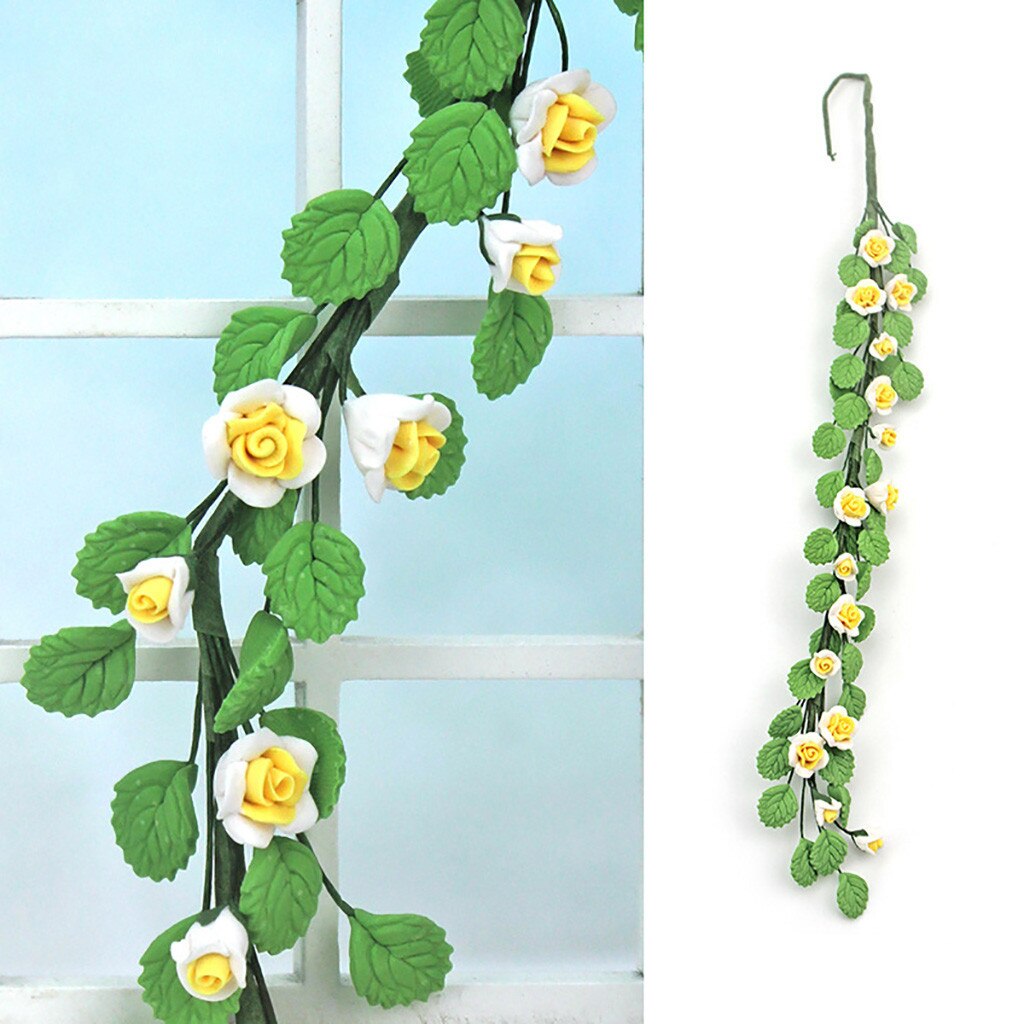 Artificial 1/12 Doll-house Flower Vine Miniature Exquisite Green Plant Decor