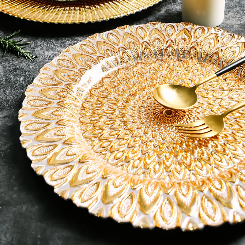 Christmas Food Luxury Plate Set Dinning Dessert Modern Plate Sets Serving Breakfast Vajilla Completa De Platos Dinnerware 60PZ