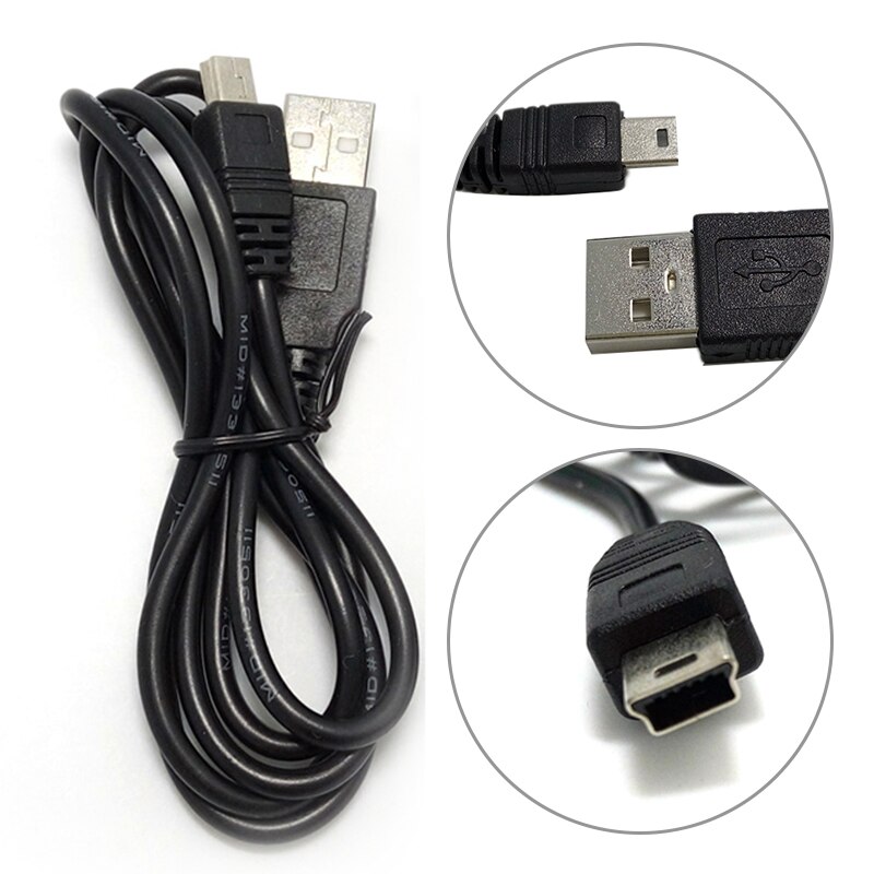 1 stücke 70/100 cm Schwarz USB 2,0 A Stecker auf Mini USB B Stecker Kabel Adapter 5P OTG V3 Hafen Adapter Usb Verlängerung Ladekabel: 1m