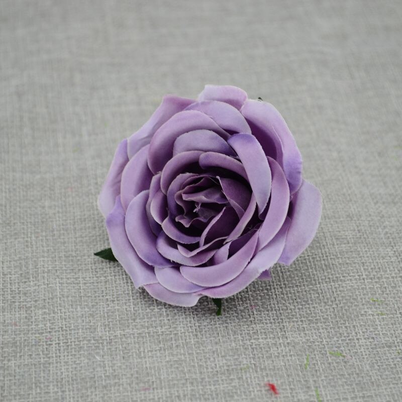 5 Stks/partij Kunstbloemen Goedkope Rozen Bruiloft Decoratie Pompom Zijde Bloem Simulatie Bloem Kamer Decoratie: purple