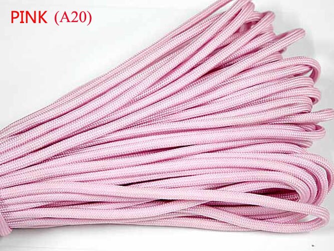 1 pièces 550 Paracord Parachute cordon lanière Mil Spec Type III 7 brins noyau 100 FT 27 couleurs pour l'escalade Camping boucle Bracelet