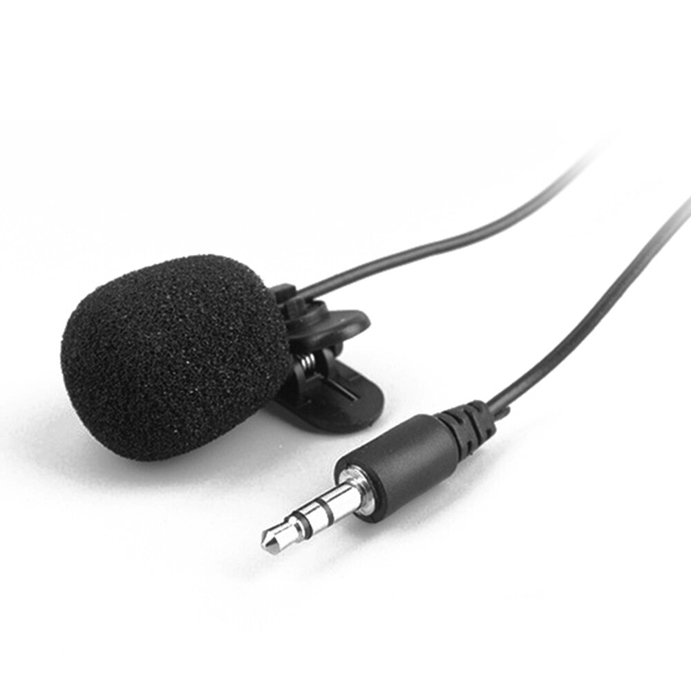 External Clip-on Lapel Lavalier Microphone 3.5mm Jack for Phone Handsfree Wired Condenser Mic for Teaching Speeching Microphone