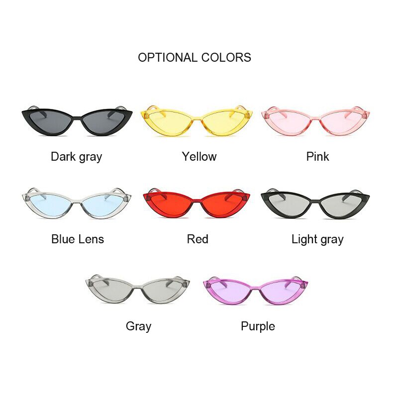 Candy farver solbriller til kvinder cat eye solbriller mærke kvindelige briller cool  uv400 gafas de sol