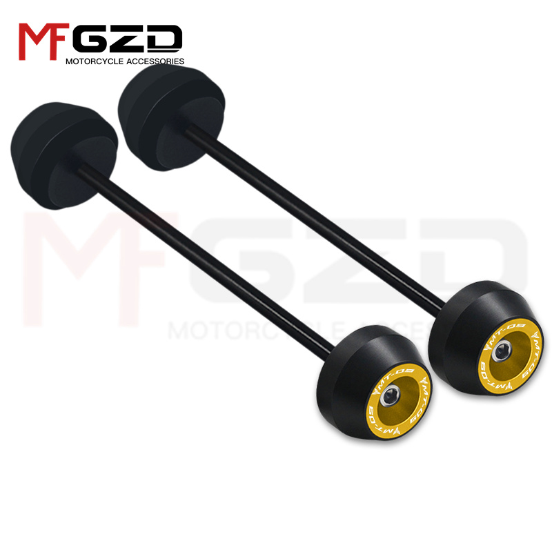 Protecteur de collision d'essieu coulissant de fourche de roue avant et arrière, accessoires de moto mt09 pour YAMAHA MT-09 2022 2023: Violet